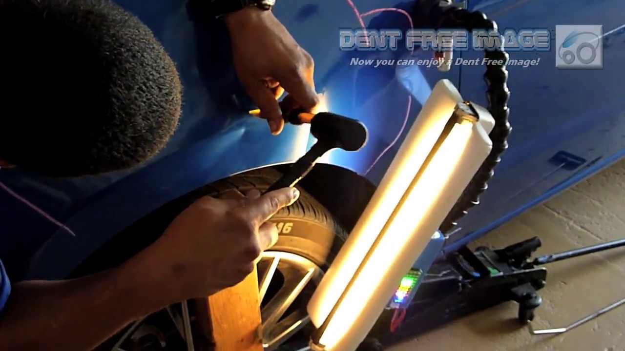 Paintless Dent Repair San Antonio Texas by Peter Vega - Dent Free Image