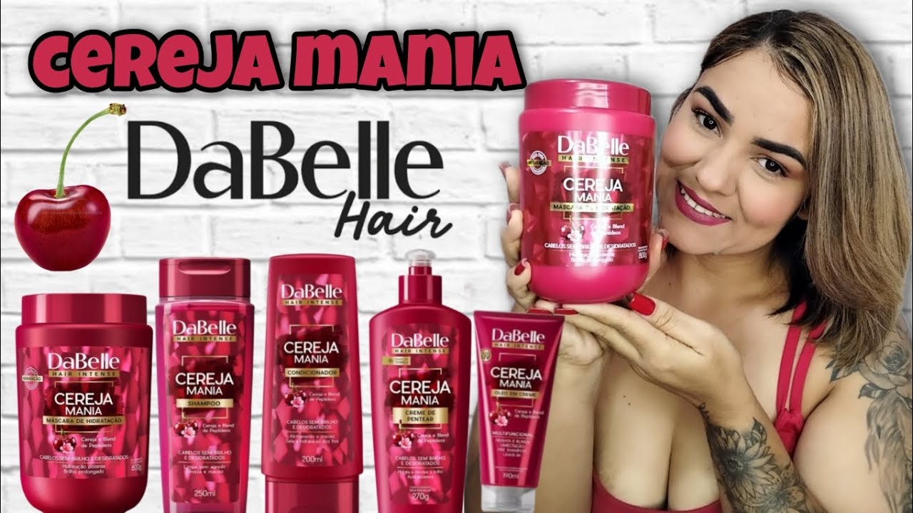 🍒 RESENHA CEREJA MANIA DE DABELLE HAIR - MUITA HIDRATAÇÃO E BRILHO - LANÇAMENTO 