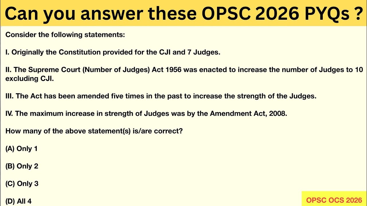 These questions are not simple as they look | OPSC OCS 2026 Polity Analysis | 