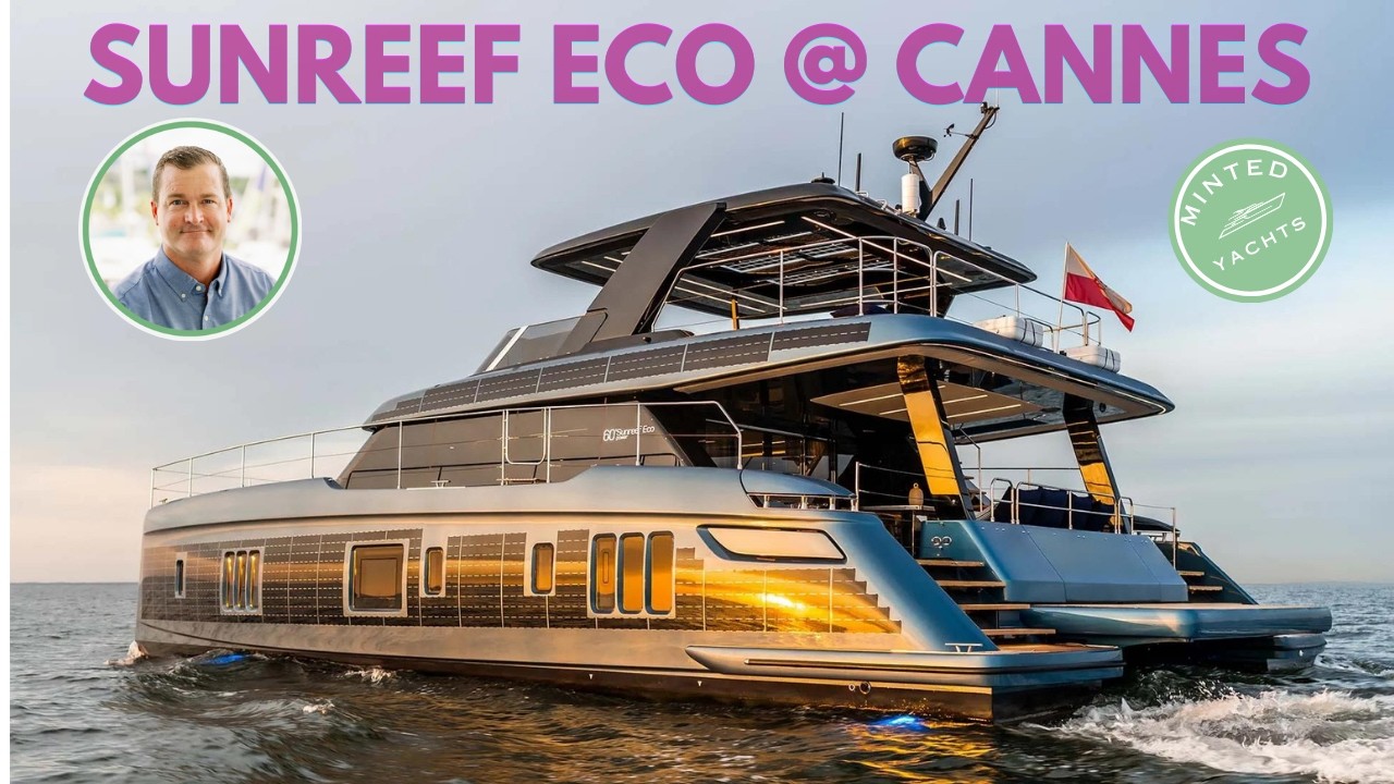 Гибридный электрический катамаран Sunreef Eco 60 Power: интервью с владельцем и тур по Каннам | Б...