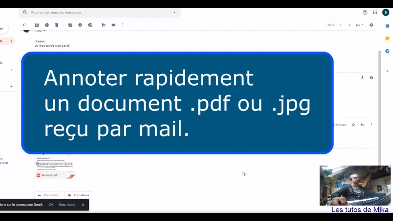 Annoter un document jpg ou pdf  reçu par mail