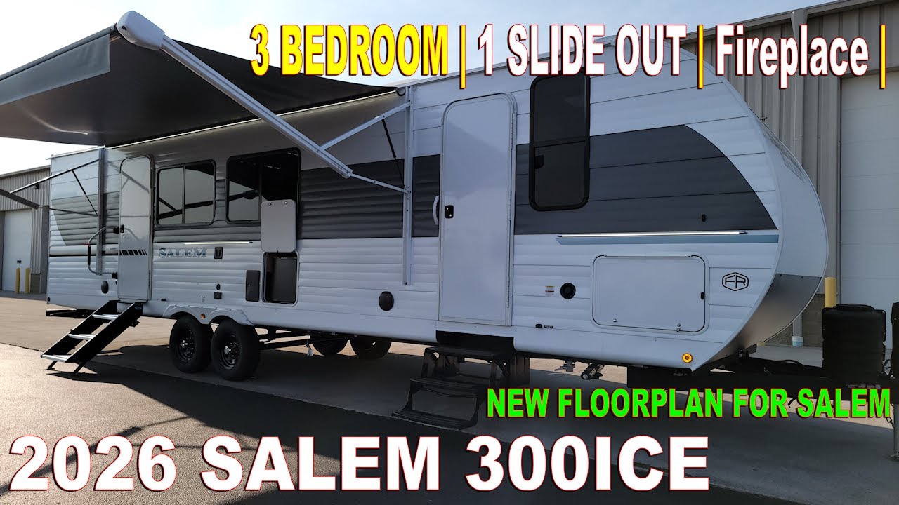 3 Bedroom Travel Trailer 2026 Salem 300ICE By Forestriver RV's at Couchs RV Nation - All About RV's