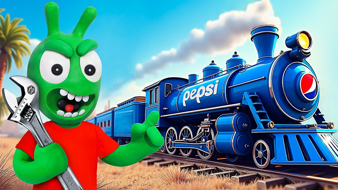 Pea Pea Builds a Crazy Pepsi Train!