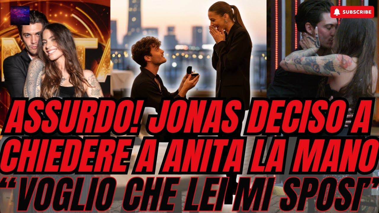 🟥ASSURDO! JONAS DECISO A CHIEDERE A ANITA LA MANO! “VOGLIO CHE LEI MI SPOSI”🟥