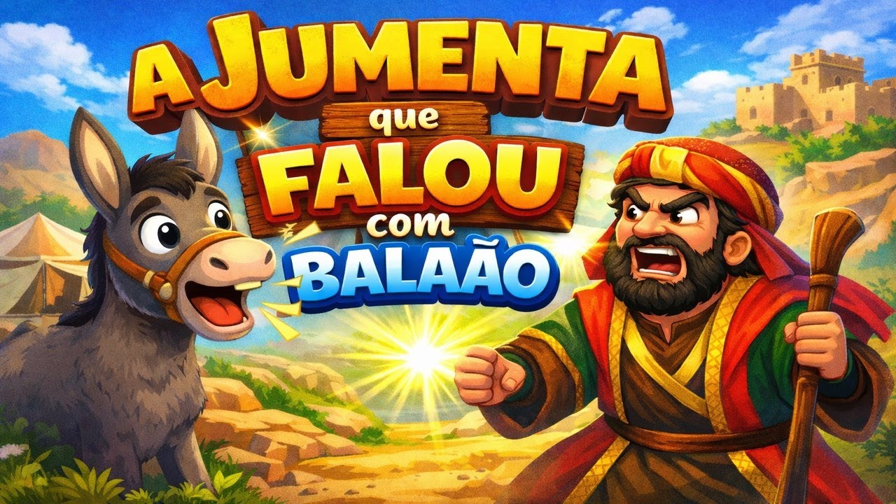 A Jumenta Que Falou com Balaão 🐴📖 | História da Bíblia para Crianças