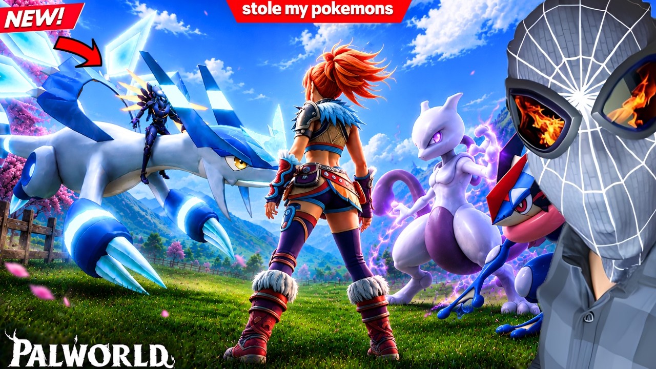 OMG! MEWTWO TRAINER STOLE MY ICE GOD JETRAGON 😭 PALWORLD