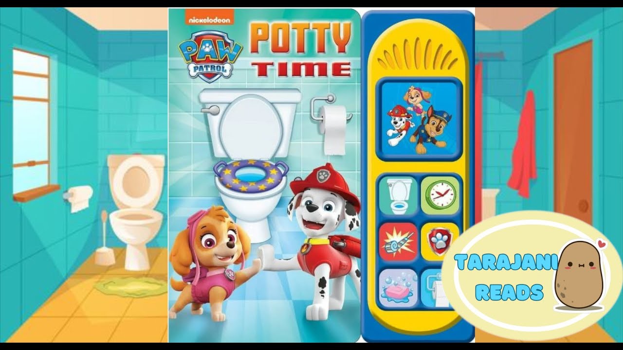 Paw Patrol Potty Time Press n' Play Read Along Potty Training Children's Book Nick Jr. Nickleodeon