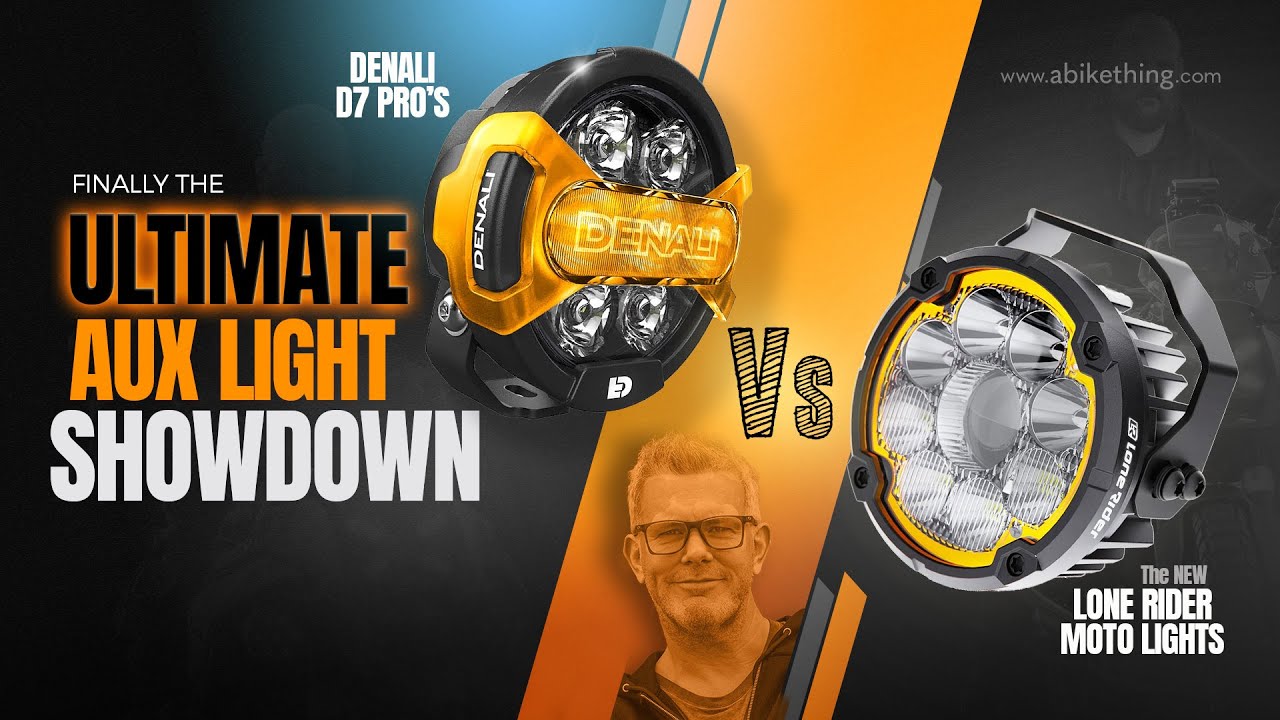 Lone Rider Moto Lights Vs Denali D7 Pro's