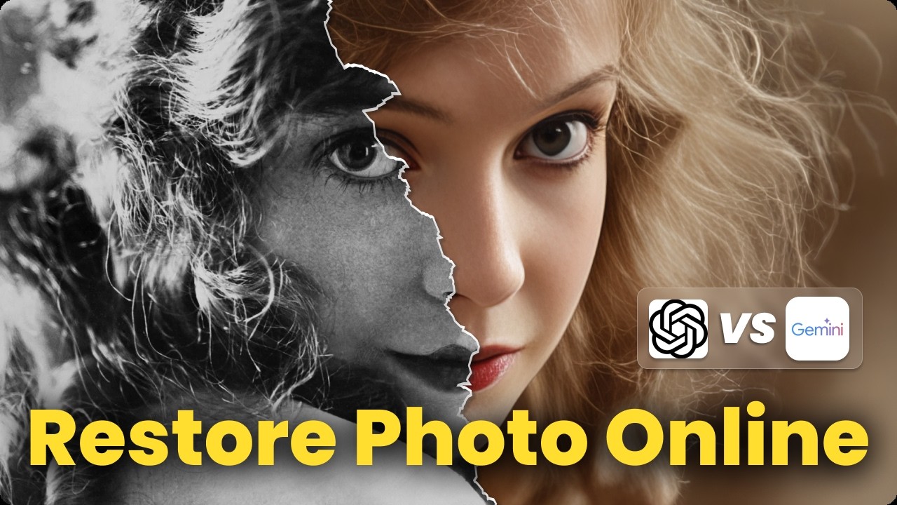 Old Photo Restoration AI Online Free | Chatgpt vs Google Gemini - 2026 Tutorial
