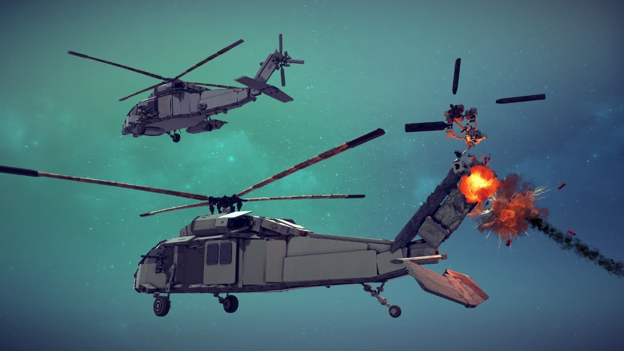 We've got a Black Hawk Down! | Besiege