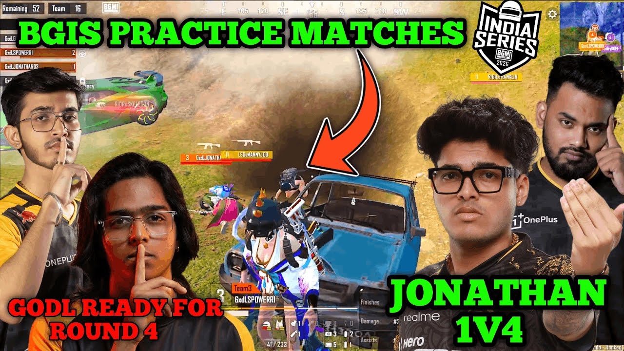 JONATHAN REFlEX 1V4 🥵 GODL GRINDING HARD FOR BGIS ROUND 4 🔥 GODLIKE 💛 BGIS