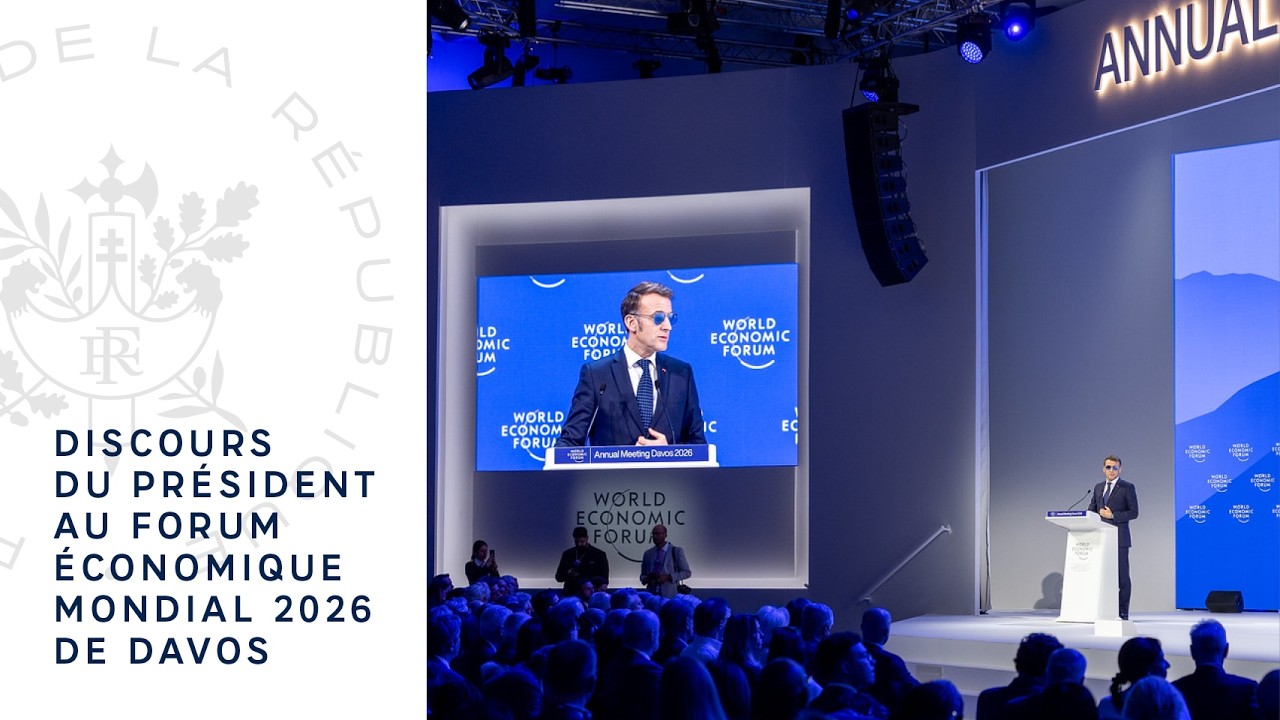 Discours du Président Emmanuel Macron au Forum économique mondial 2026 de Davos.