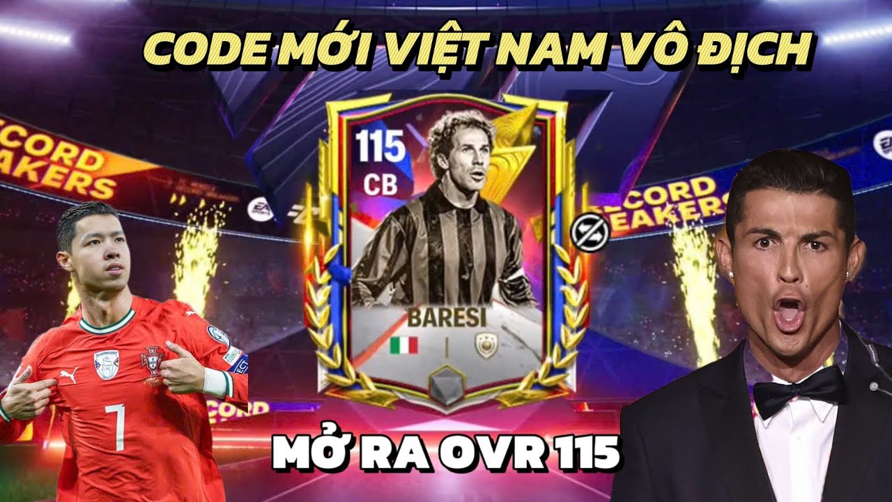 Code Mới Mừng Việt Nam Vô Địch Seagame Quá May Mở Ra Siêu Trung Vệ OVE 115 - FC Mobile Vn