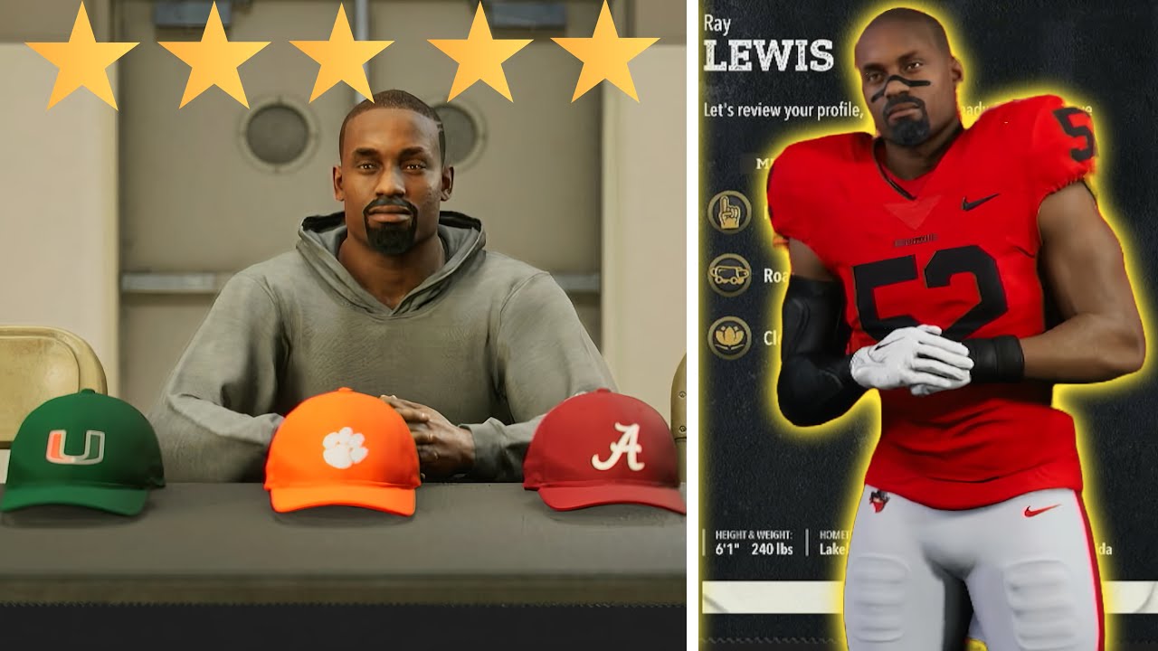 MAKING 5 STAR RAY LEWIS IN COLLEGE FOOTBALL 26! ROAD TO RAY LEWIS EP#1