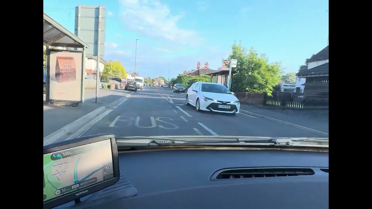 Farnborough Test Route towards Mychhet Via Clock house Roundabout