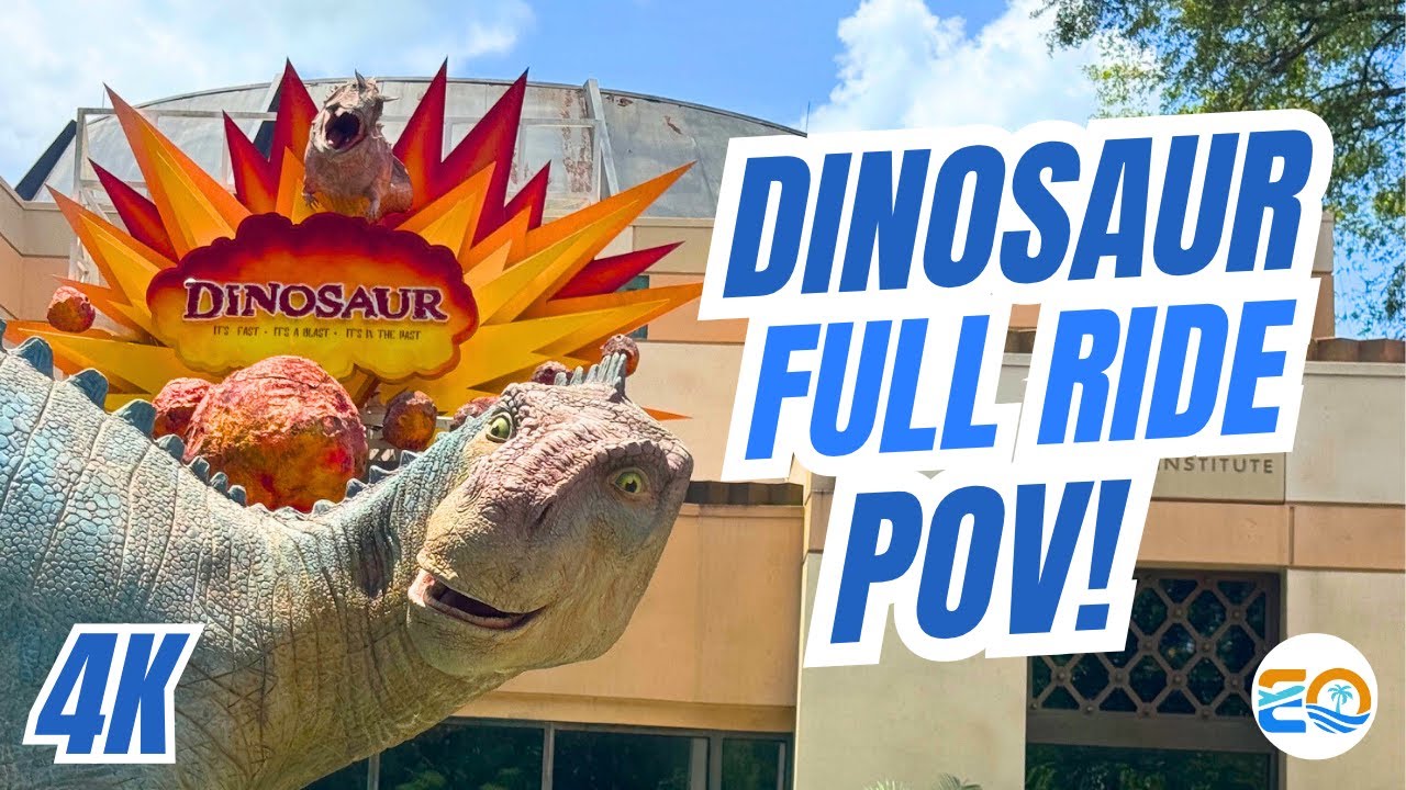 [4K] DINOSAUR Ride FULL POV | Animal Kingdom Ride | Filmed in 2025! | Disney World Attraction
