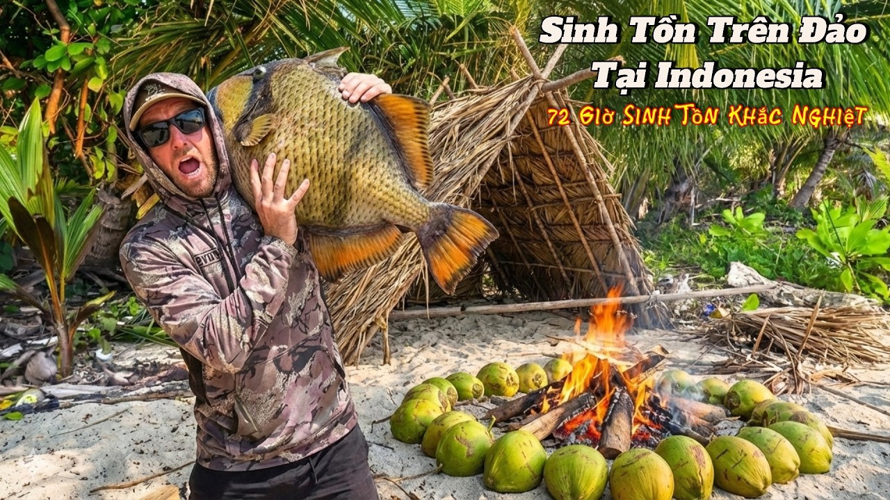 72h Sinh Tồn Trên Đảo Hoang Khắc Nghiệt Tại Indonesia - Không Thức Ăn, Không Nước Uống (P2)