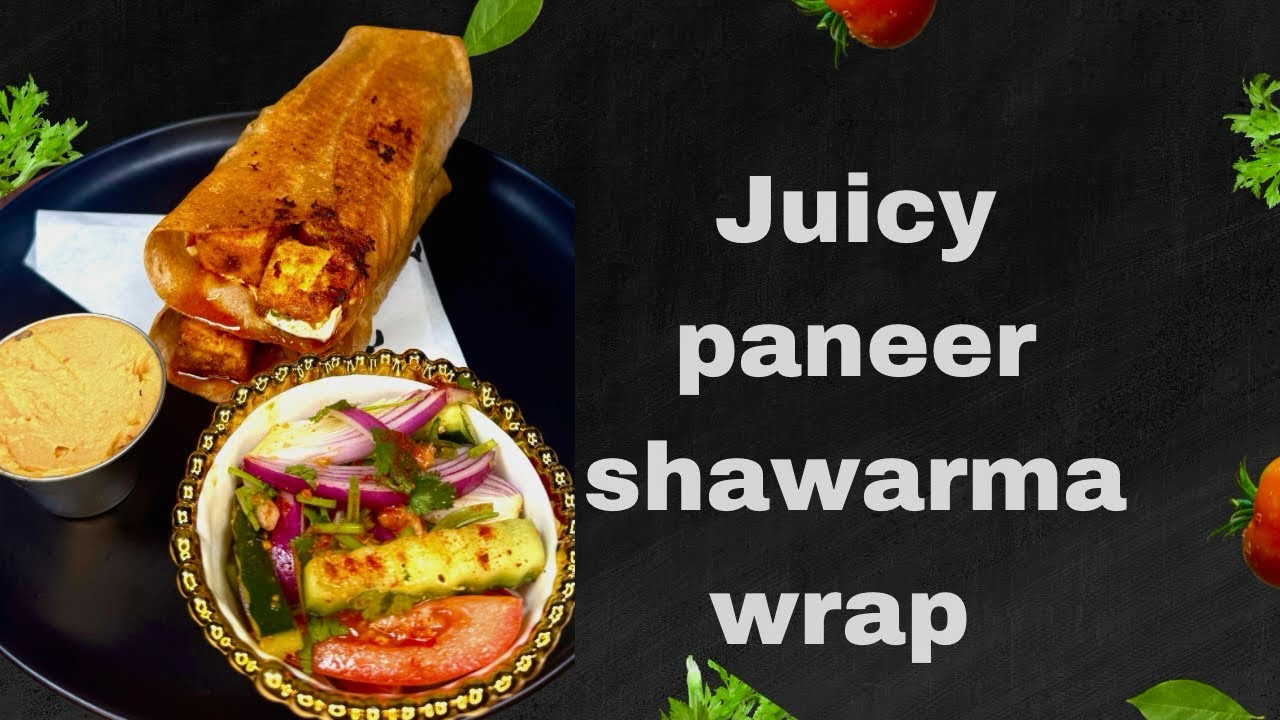 If you’re craving bold street-style flavour🌯this Paneer Shawarma Wrap is the perfect recipe to try. 
