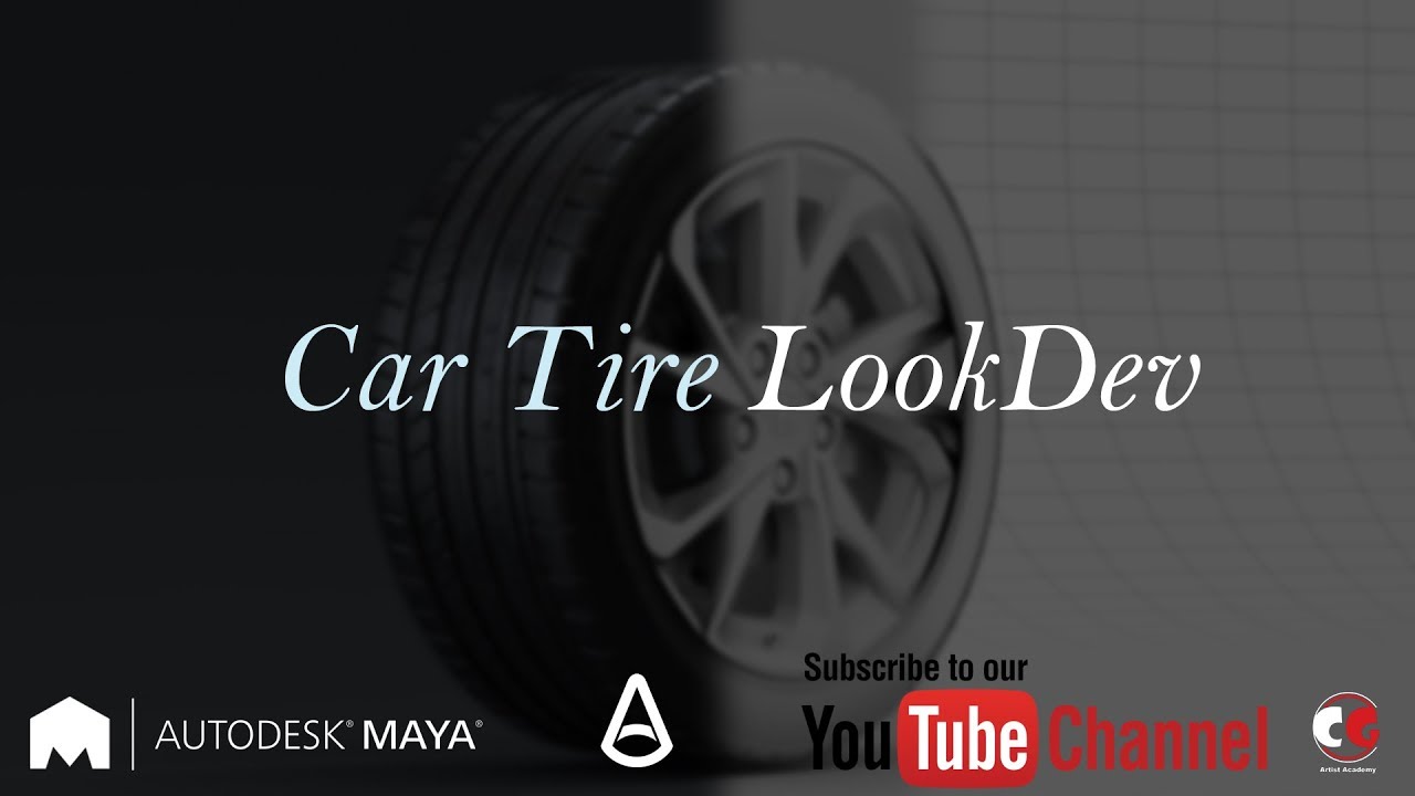 LookDev Car Tire (Maya Arnold)