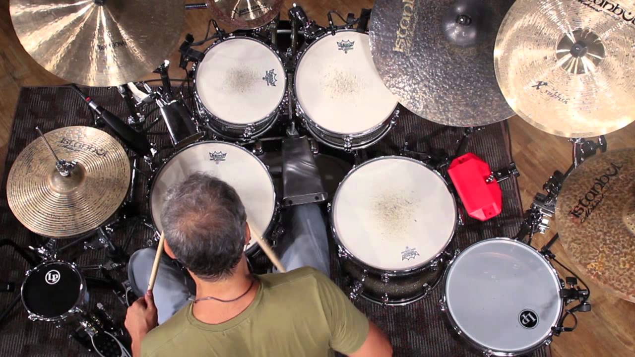 Robby Ameen in the Latin Percussion Studio