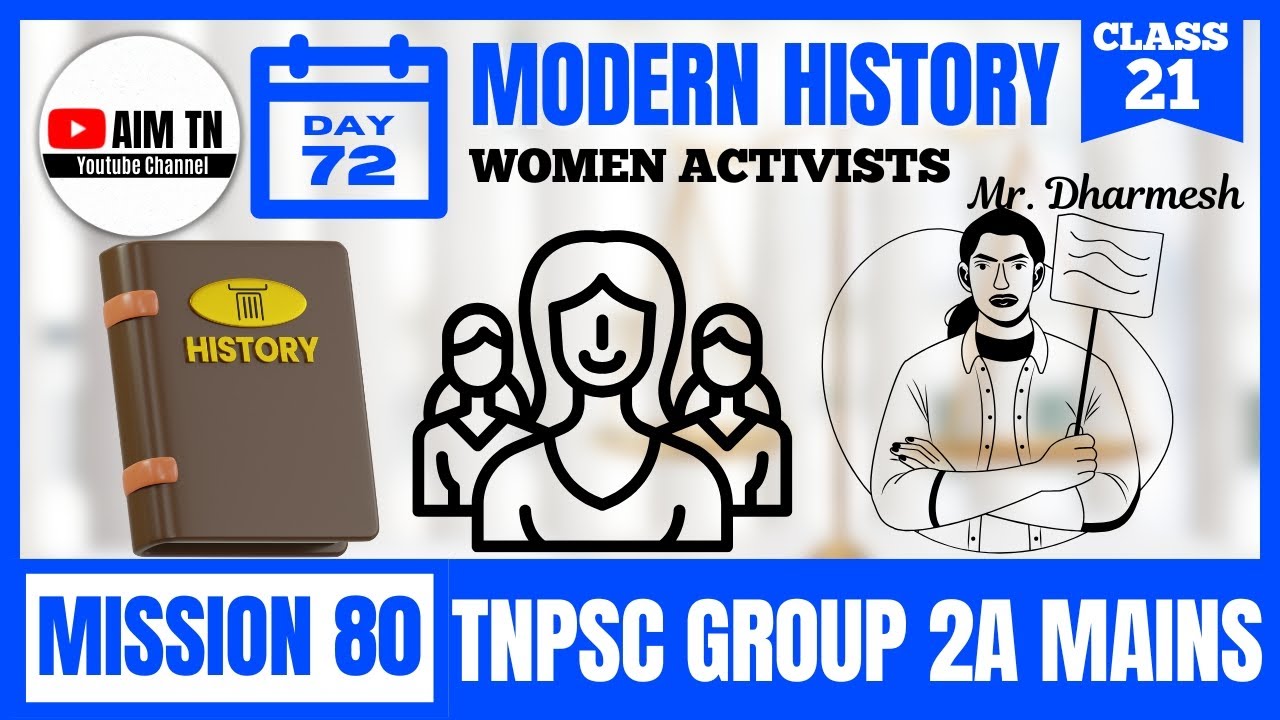 Modern History | Class - 21 | WOMEN ACTIVISTS | Mr. Dharmesh