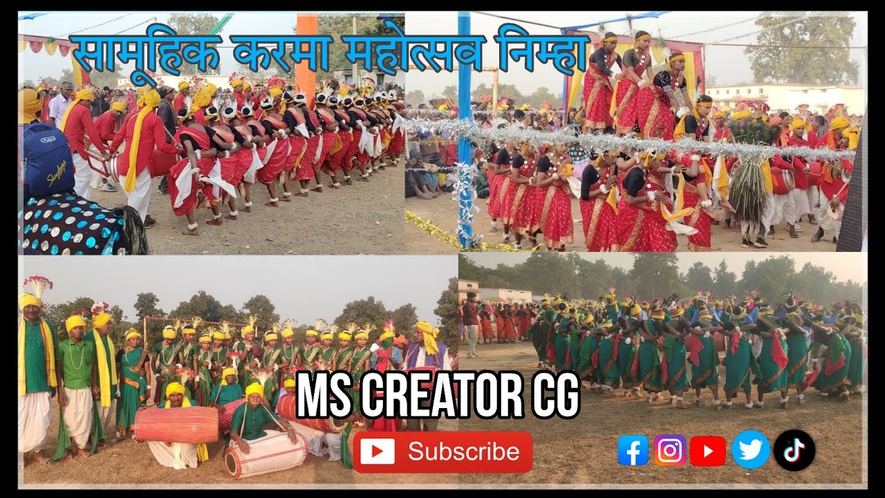 “2026 का सबसे 🔥बड़ा Karma Dance | Sarguja का रंगीन संस्कृति | Viral CG Karma Video” MS Creator CG 