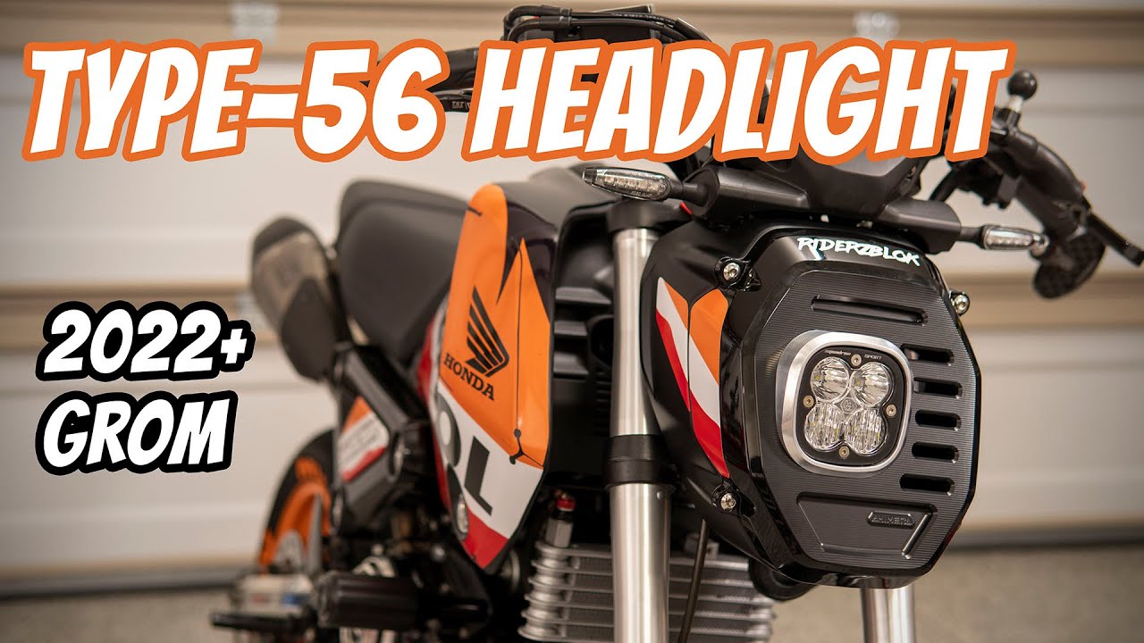 Светодиодная фара Steady Garage T-56 Chimera для Honda Grom 2022-2025 годов
