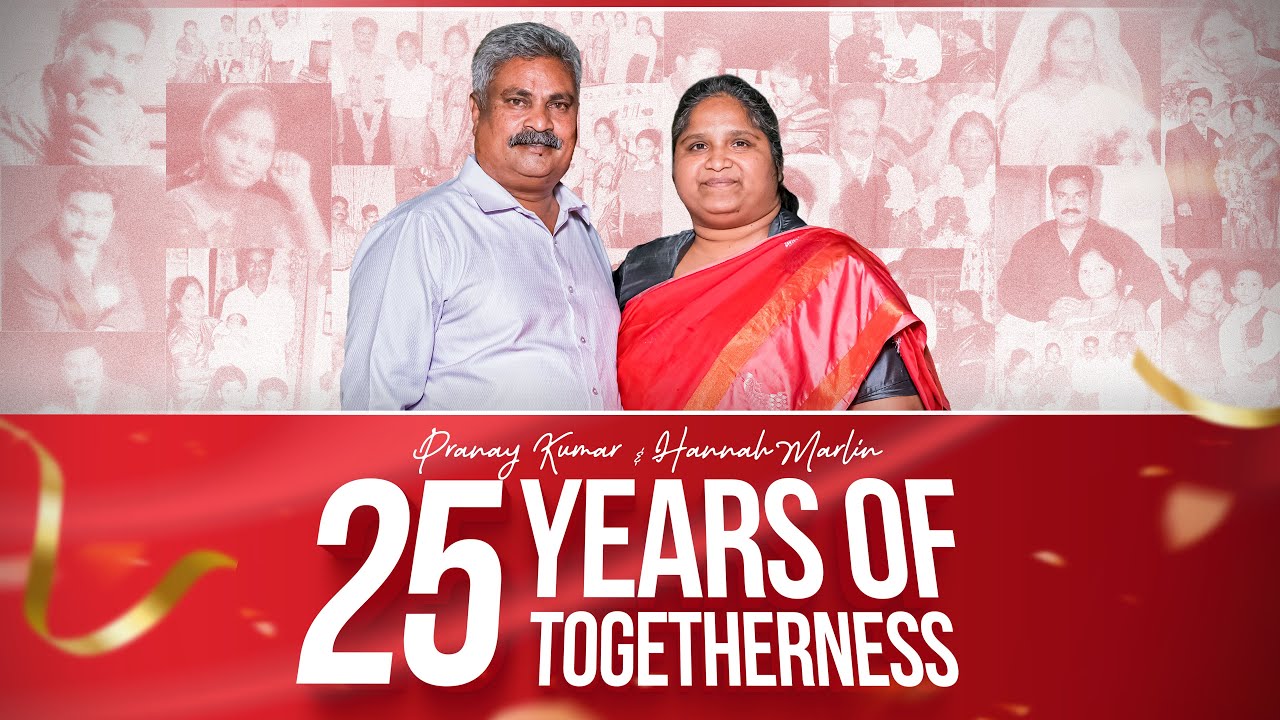 Pranay Kumar and Hannah Marlin 25th Wedding Anniversary II  19th Jan 2026  at IST 06:00 PM  II