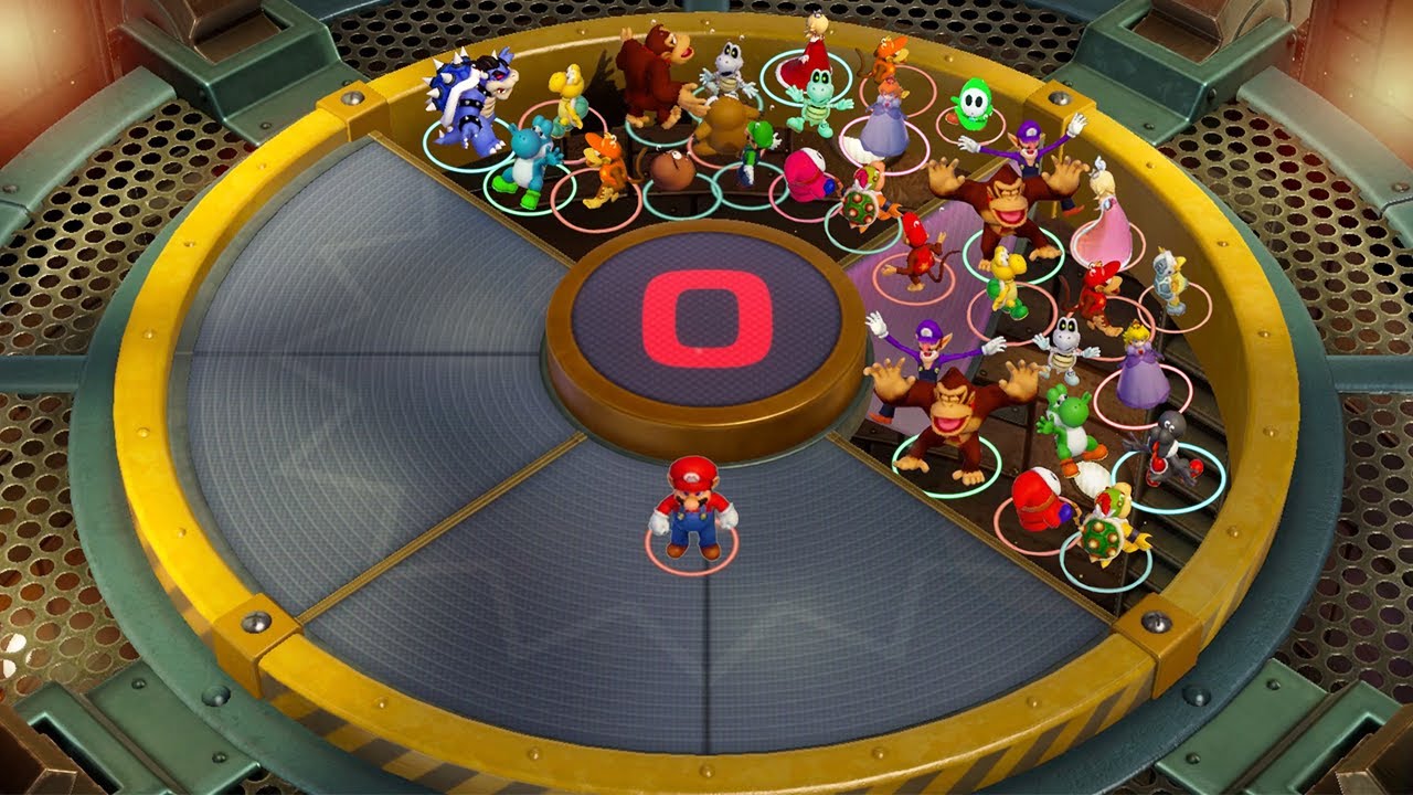 Super Mario Party Minigames - Mario Vs Bowser Vs Bowser Jr. Vs Luigi (Master Difficulty)