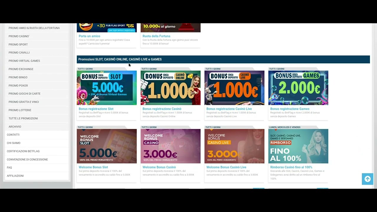 Recensione Casin&ograve; con Bonus superiori a &euro; 5.000