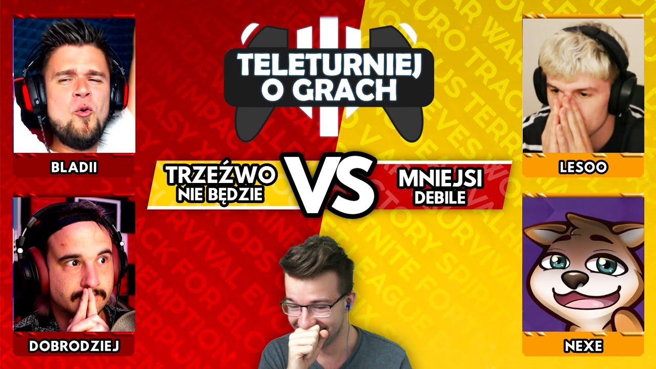 Nowy Format Teleturnieju! 🎮 @Bladii309 i @DobrodziejDobrodziejski vs @nexe333 i @LEESOO_ [S1E15] Teleturniej o Grach