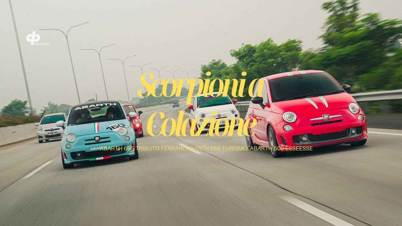 Scorpioni a Colazione - Abarth 695 Tributo Ferrari, Abarth 595 Turismo, Abarth 500 Esseesse