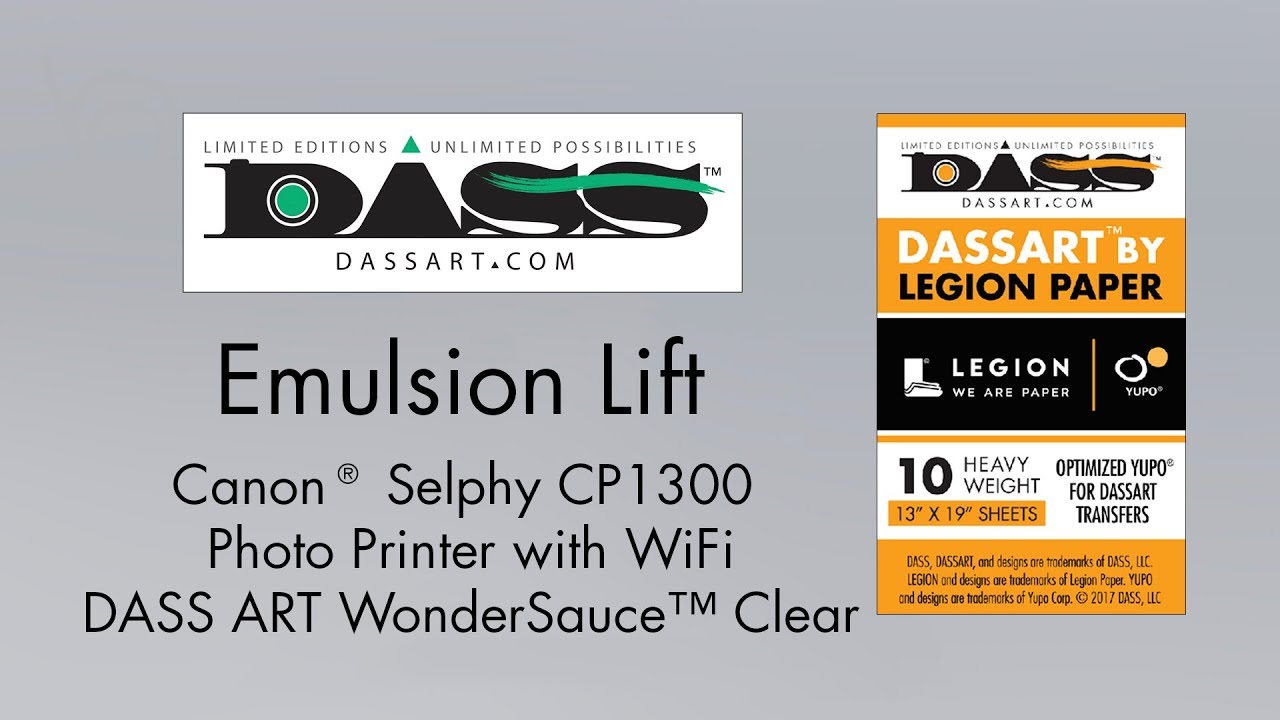Emulsion Lift Canon Selphy Printer with WonderSauce