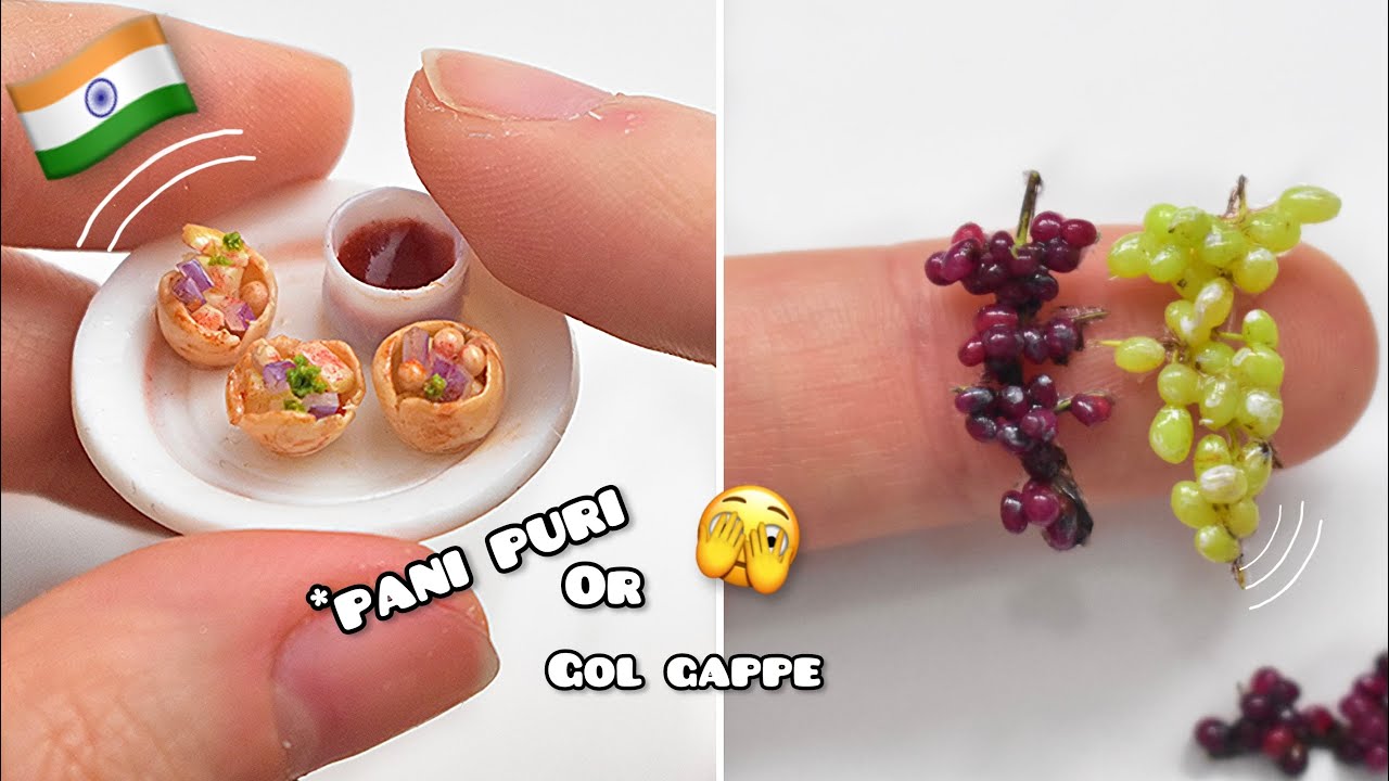 Making Miniature Polymer Clay Food Art | SNACKS | Strawberrypuffcake