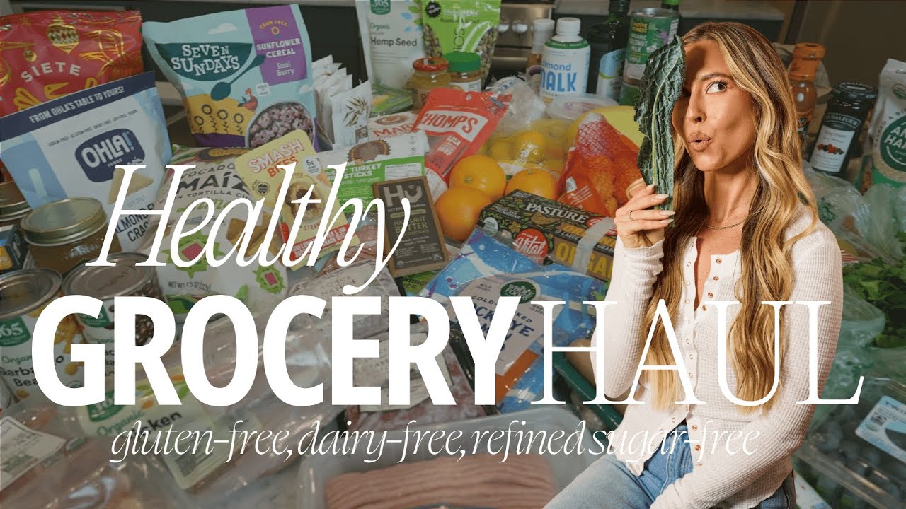 HEALTHY GROCERY HAUL✨ stocking up on my gluten-free, dairy-free, refined sugar-free essentials