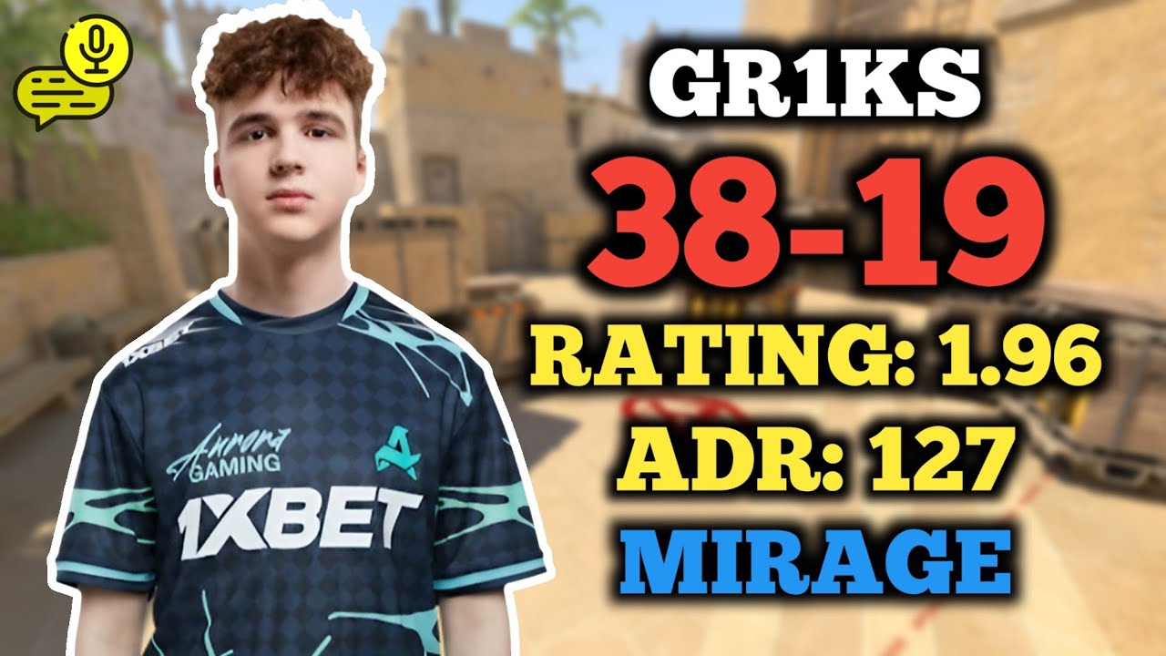 CS2 POV | GR1KS (38-19) FACEIT RANKED (MIRAGE) | VOICE COMMS
