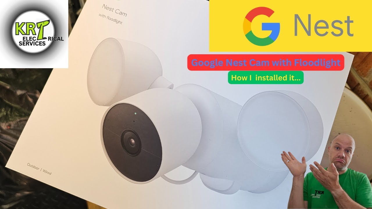Google Nest Cam с прожектором — Как я её установил — Электрик