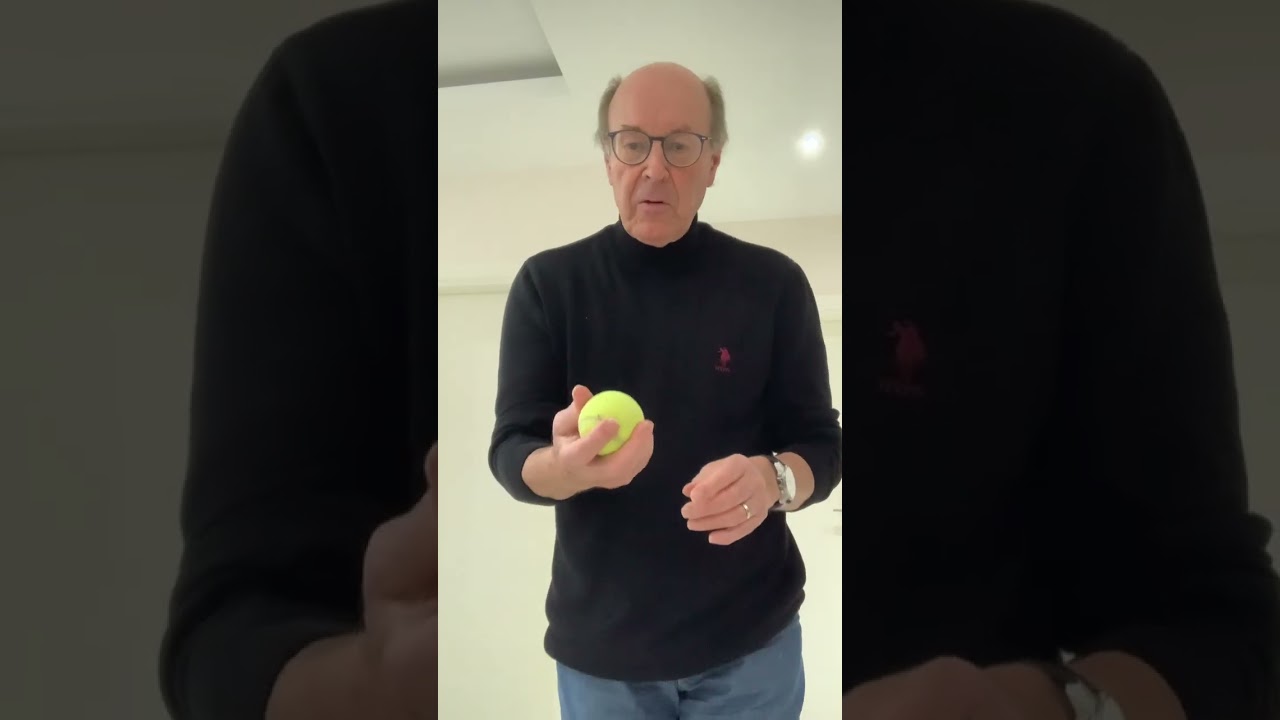 Learning visually,listening, counting rhythmically, tennisball exercising