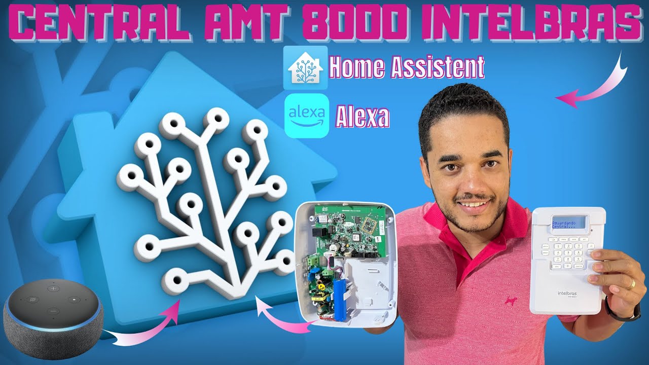 Como Integrando, Central de Alarme INTELBRAS Antifurto,na Alexa e o Home Assistant.