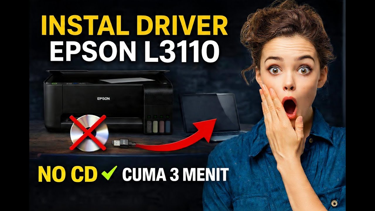 Solusi Epson L3110 Tidak Terdeteksi – Instal Driver Tanpa CD