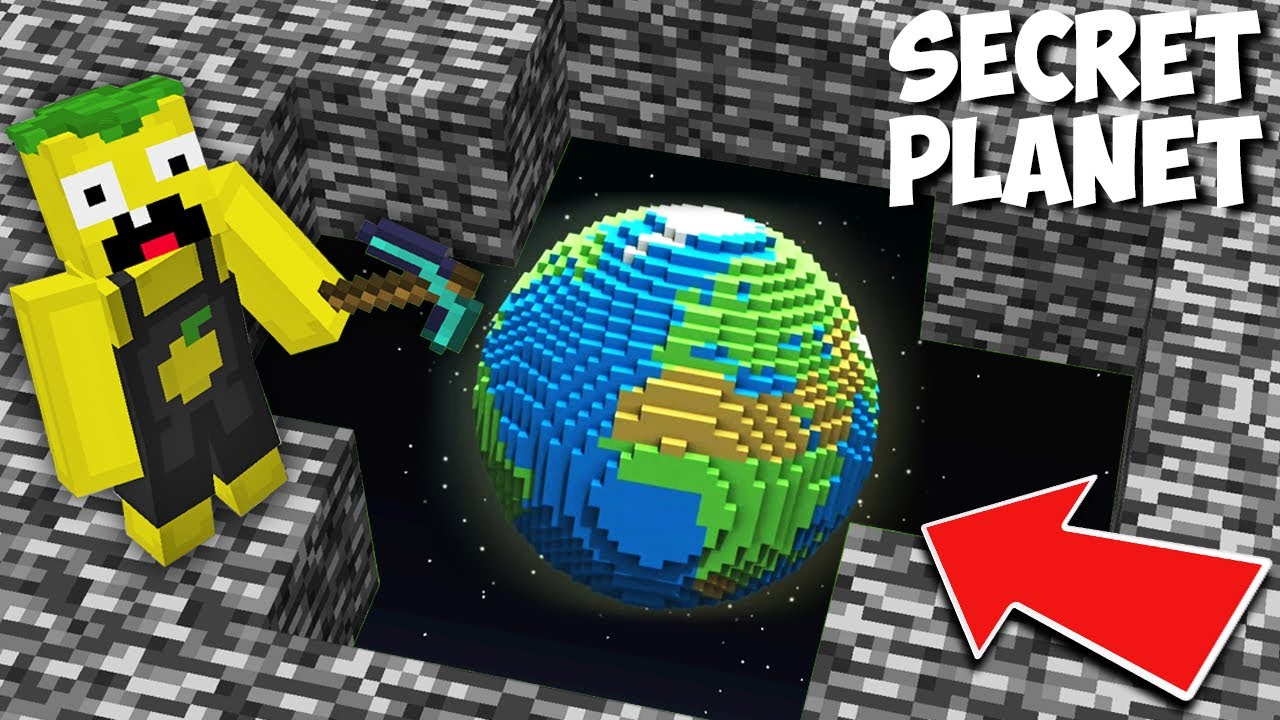 All this time UNDER THE BEDROCK THERE WAS A SECRET PLANET in Minecraft ! NEW PLANET !