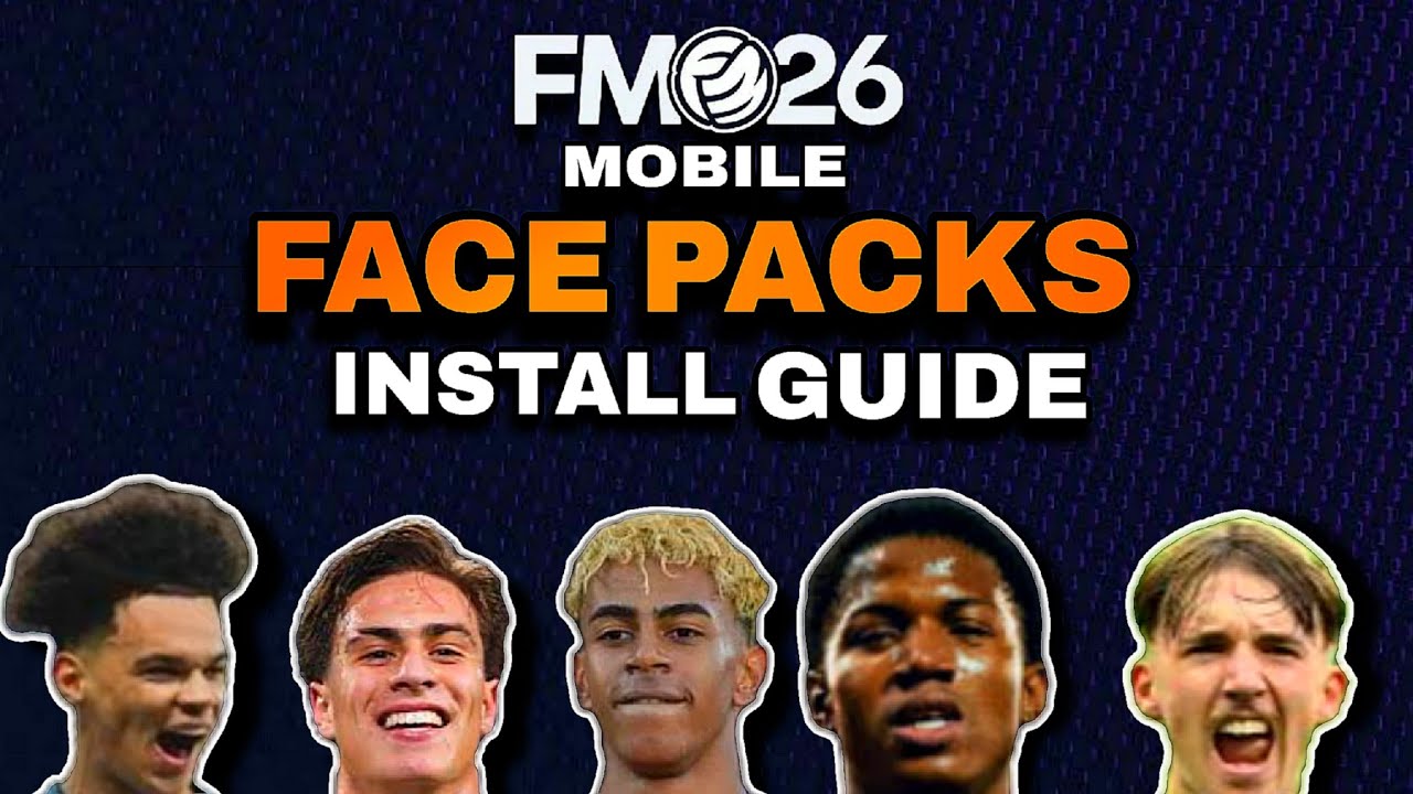 FM26 Mobile Face Pack Install Guide | How To Add Real Player Faces in FM26 Mobile!