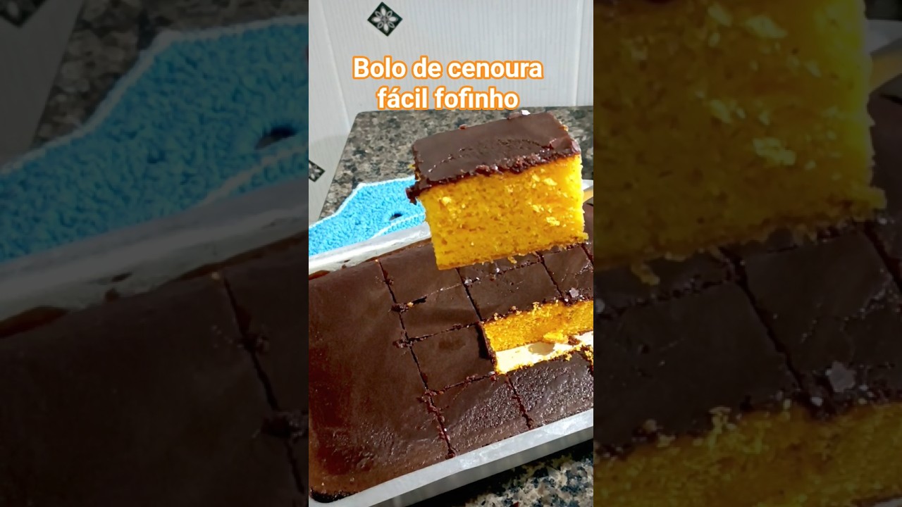 BOLO DE CENOURA F&Aacute;CIL E FOFINHO