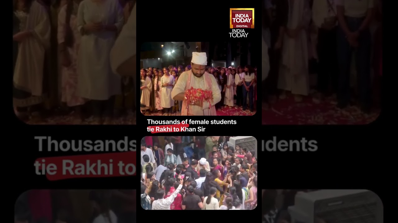 Patna: Khan Sir Celebrates Raksha Bandhan With Thousands of Students #patna #bihar #rakhi #khansir