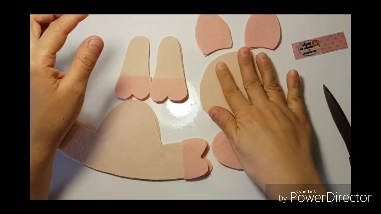 Artesanato em Feltro como fazer um PORQUINHO PASSO A PASSO Parte 1