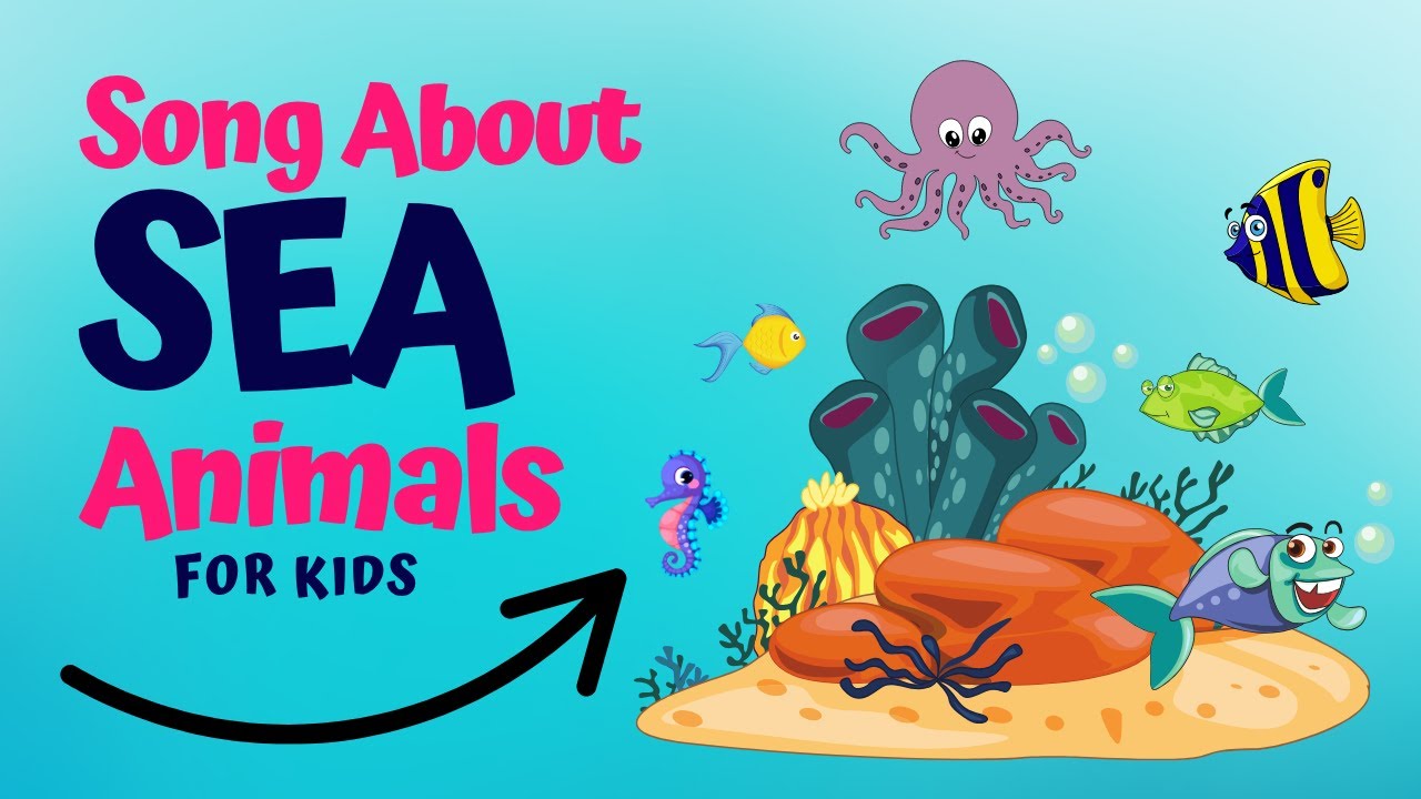 Sea Animals Song for Kids 🐠🐬🐙 | Learn Ocean Animal Names & Sounds