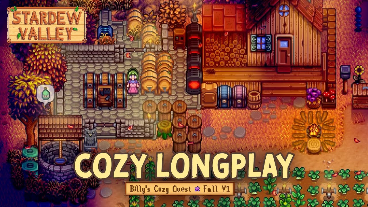 Stardew Valley 1.6 Longplay 🍂 Cozy Fall | No Commentary Gameplay for Sleep, Work, or Study