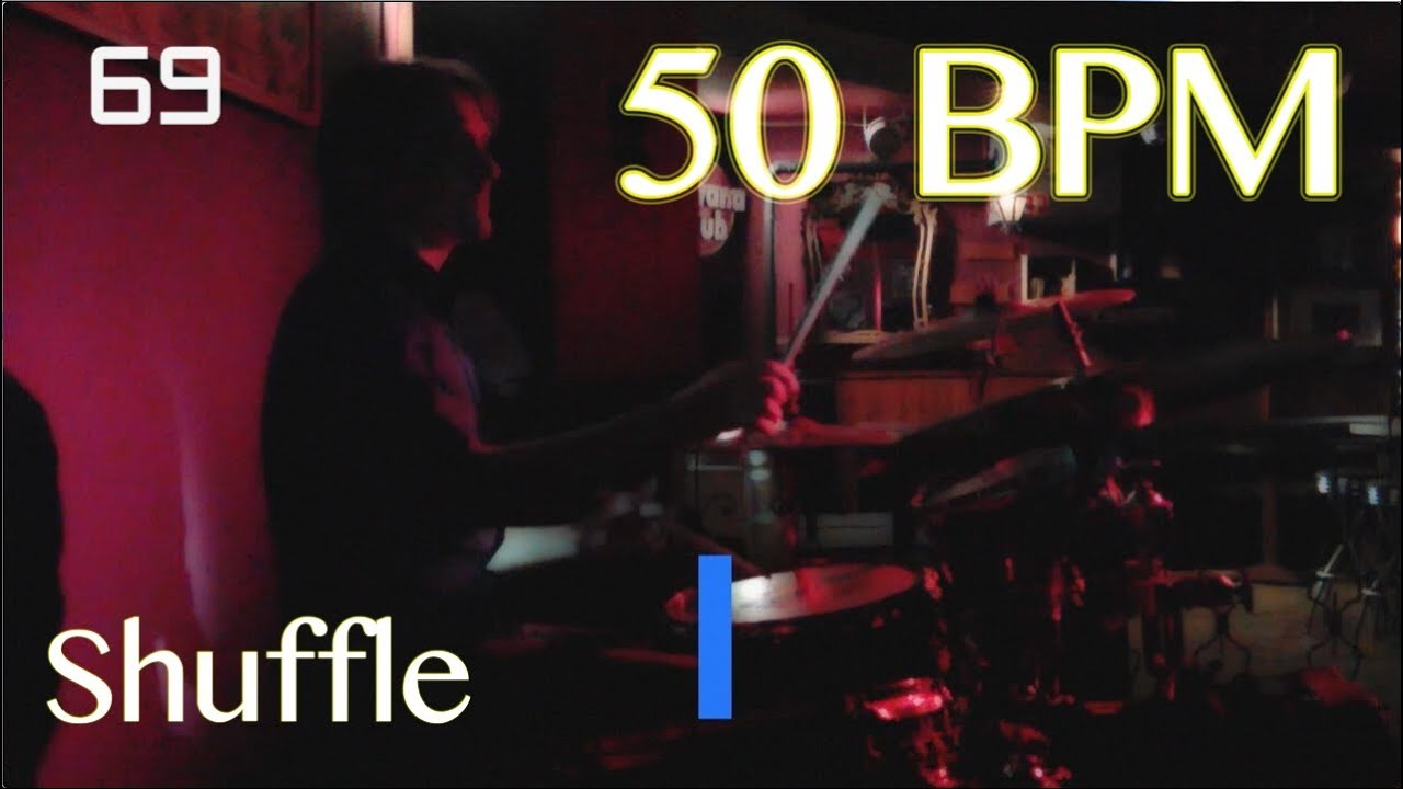 50 BPM Shuffle Beat - Drum Track