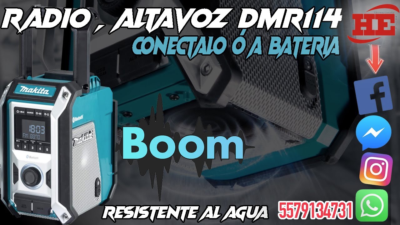 MAKITA DMR114 RADIO SUBWOOFER BLUETOOTH