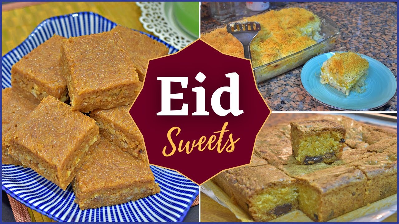 Eid sweets | Mango Kunafa | Vemicelli Bars with Nut filling | Blondie